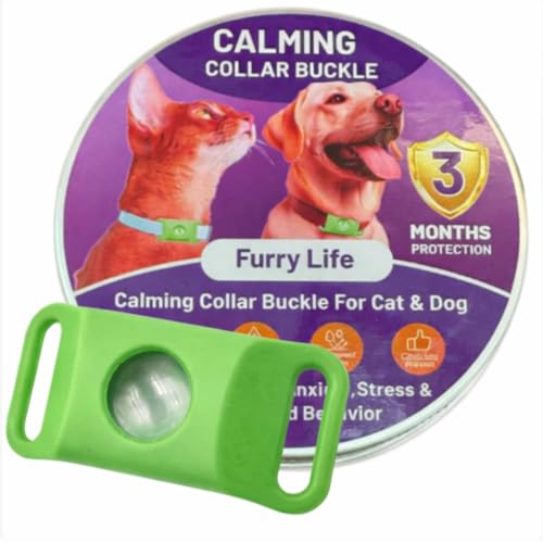 Image of FurLife Pet Calming Pendant - Waterproof Collar Tag for Dogs & Cats | Suitable for All Breeds - (Green)