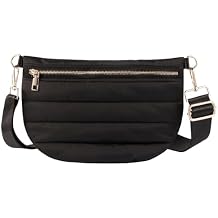 Bum Bags for Women Crossbody Quilted Crossbody Bags Fanny Packs Puffer Belt Sling Purse for Women