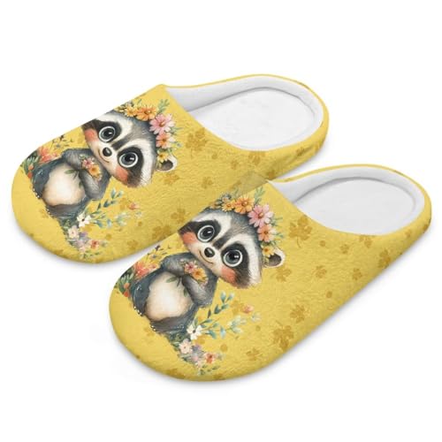 ZDCUSTOM Fuzzy House Slipper for Women Indoor Memory Foam Slip on Slippers with Non Slip Sole House Flats