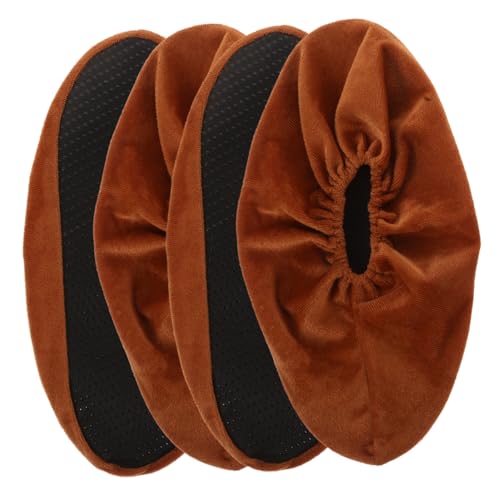 KICHOUSE 2Pairs Reusable Bowling Shoe Covers Non Slip Boot Protectors for Indoor Use Interior Durable and Washable for Home Carpet Floor Protection