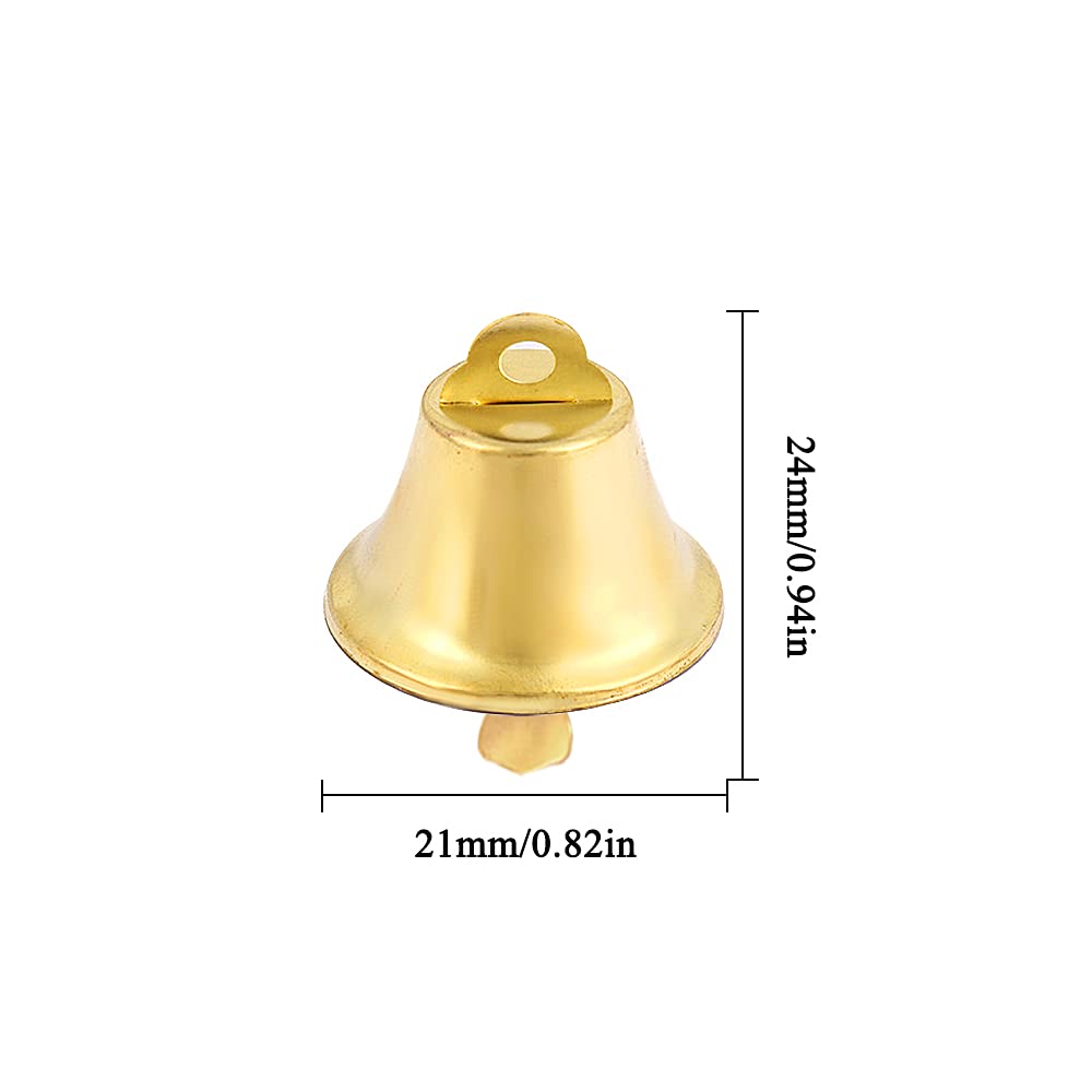 Youmen 60 Pcs Campanas de Navidad Doradas Plata Cascabeles para Árbol Decoración Fiesta