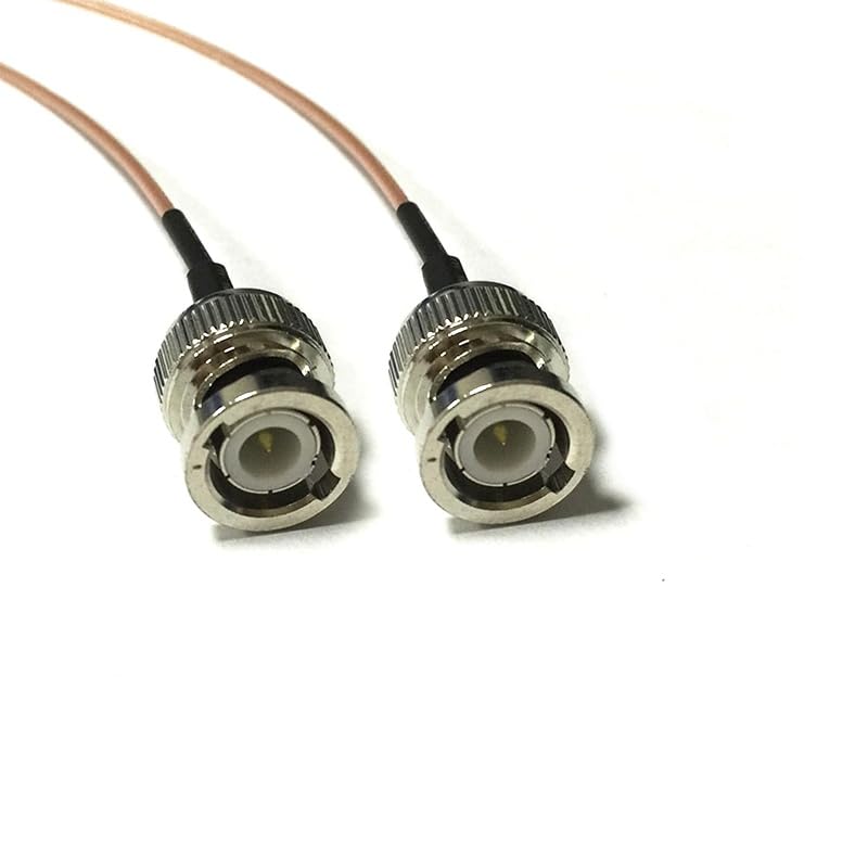 Audio Video BNC Cable Male to Male Straight Pigtail Adapter (1000CM) (RG178)