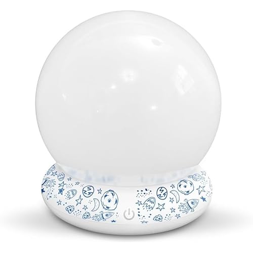 Emberela Orblux Sensory Light, Galaxy Projector | 2-in-1 Globe Cover for Contained Sensory Effect or Open for Nebula Effect | Kids Night Light Projector | Calming Light, 15 Colors & Remote