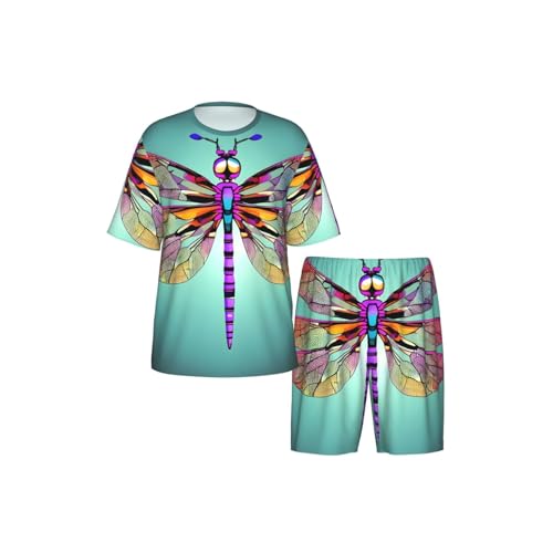 Pyjama homme imprimé libellule ensemble élégant cadeau idéal