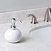 iDesign York Ceramic Soap Pump, Dispenser Holds 10 oz. for Kitchen, Bathroom, Sink, Vanity, 3.5