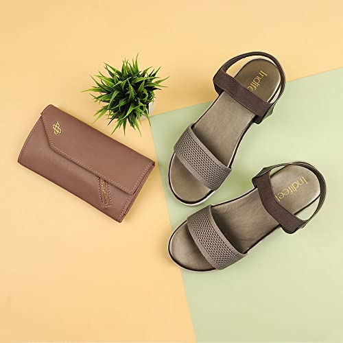 Image of Indifeet - platform heels sandals for women, stylish wedges ladies sandal, woman fashion latest wedge design, women's girls footwear, fancy ladies' flatforms trendy lady best