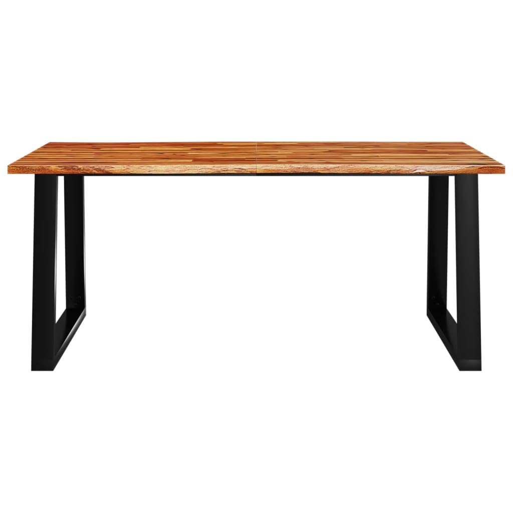 ZEYUAN Esstisch Baumkante 180x90x75 cm Massivholz Akazie, Küchentisch, Esszimmertisch, Dining Table, Kitchen Table, Esszimmer Tisch, Sitzecke, Essen Tisch