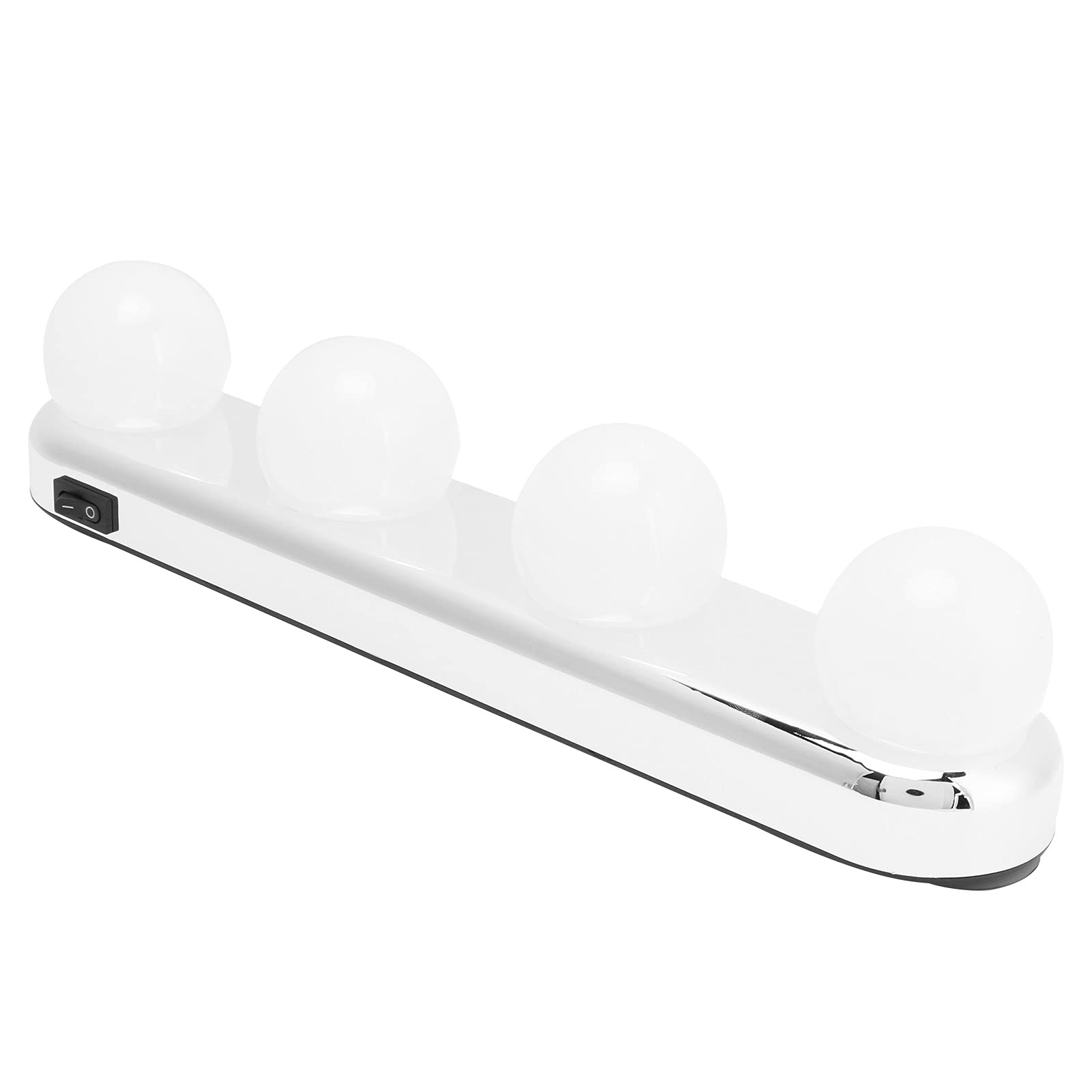 Juego de luces de espejo de tocador de 4LED, tira de accesorio de iluminación de espejo para maquillaje, juego de mesa de tocador para sala de estar y baño