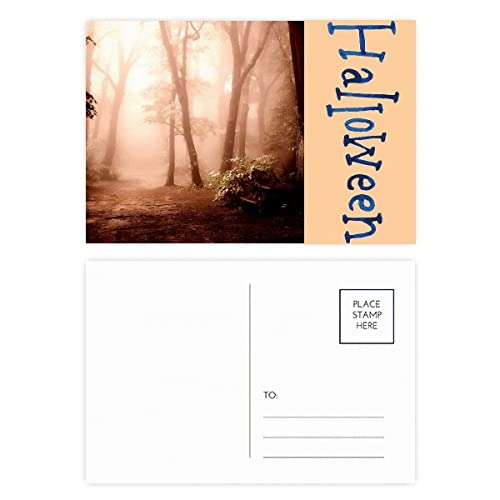Cartes postales Halloween rouge foncé au design élégant et papier épais pour correspondance chic
