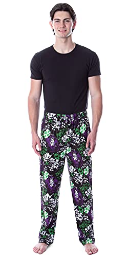 DC Comics Men's Classic The Joker and Harley Quinn Laugh Adult Lounge Pajama Pants3
