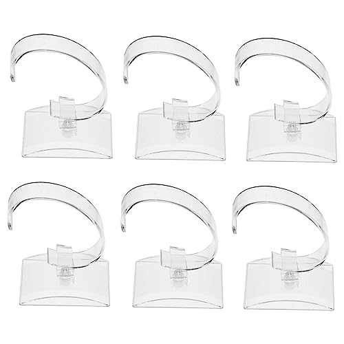 Ipetboom 1set Watch Display Rack Durable Watch Holders for Jewelry Organization Showcase Elegant Design for Shops and Home Use 6pcs