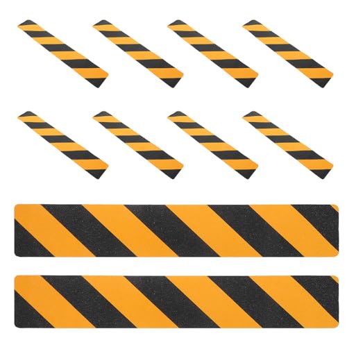Protección segura antideslizante de alta densidad en PVC negro amarillo 150 mm