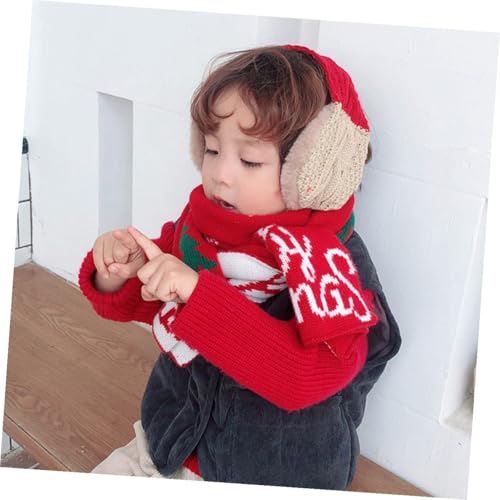Bufanda navideña y orejeras de invierno como regalo infantil de reyes y fiestas 5