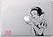 Artstickers. Autocollant pour ordinateur portable 11" et 13". Design Blanche-Neige Autocollant pour MacBook Pro Air Mac portable Couleur : noir. Cadeau Spilart, marque déposée.