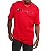 Champion mens T-shirt, Classic Cotton Tee, Crewneck Tee, Men's Mid-weight T-shirt, Script Logo T Shirt, Scarlet-y06794, X-Small US
