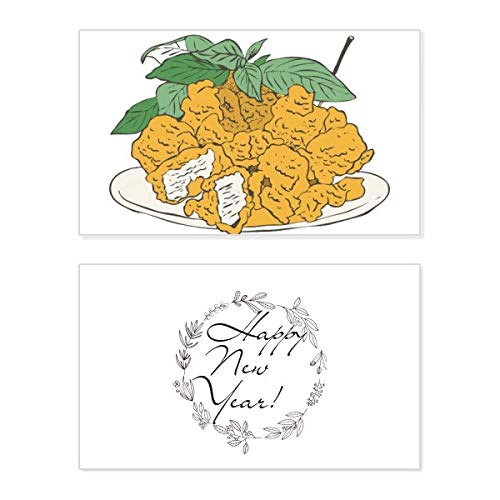 Tarjeta de Año Nuevo para decorar la mesa navideña y regalar bendiciones