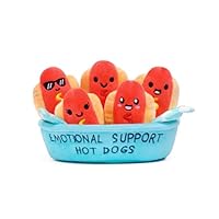 WHAT DO YOU MEME? Emotional Support Hot Dogs - Plush Toy - Emotional Support Plushies - The Perfect Cuddle Companion
