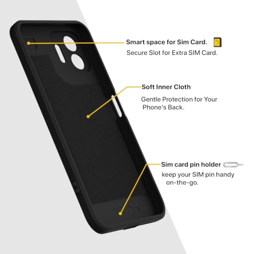 Image of Outlouders Back Cover for OnePlus N6 5G | Soft Matte Silicone | Slim Fit | Magnetic-Safe Logo Design (Magnetic-Safe Not Compatible) | Shockproof | Camera Protection Bumper Case (Black)