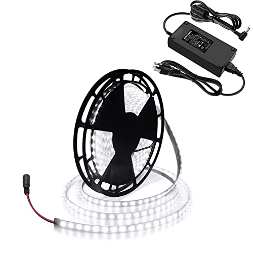 Tira LED ALITOVE 10m 600 LEDs Blanco Día IP67 con Fuente 24V miniatura 1