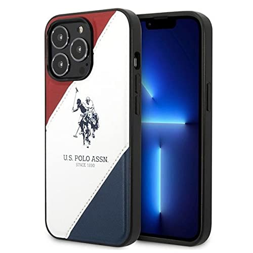 US Polo USHCP14XPSO3 Coque pour iPhone 14 Pro Max 6,7'' Blancgris