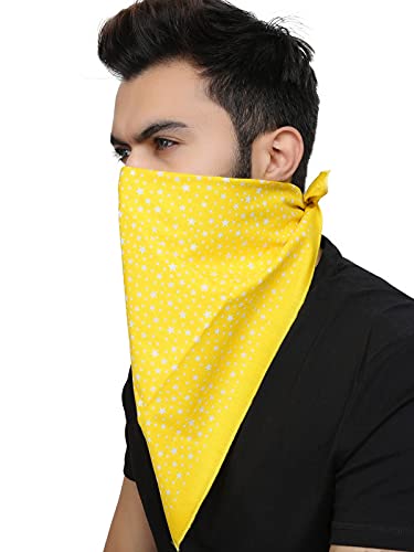 Cowboy Paisley Novelty Star Print Multipurpose Headwrap Scarf Bandana For Men & Women Pack of 1-image-8
