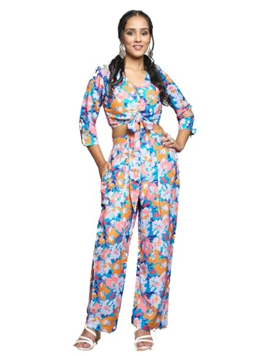 Image of Leriya Fashion Ethnic Co Ord Set || Frenchy Striped & Geo Print Co-Ord Set for Women | Casual Wear for Women | Kurti Pant Set || Kurti Pant Set for Women