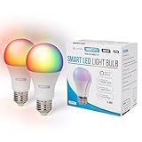 Smartspec WLAN Lampe E27 2er Pack – Smart Home LED Glühbirne...