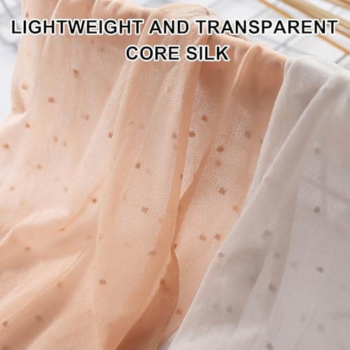 Image of 20 Pairs Women's Sheer Ruffle Socks Ankle High Nylon Cool Ultra Thin Frilly Socks See Through Silk Nude Short Lace Dress Sock for Women Clear Crew Hosiery Breathable