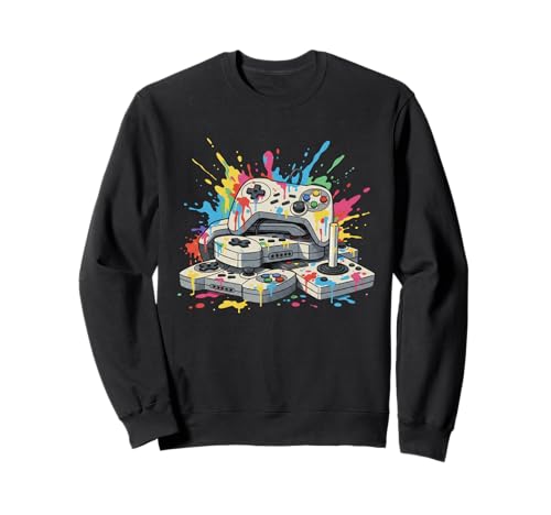 Manettes de Console de Jeu vidéo rétro des années 80 et 90 Sweatshirt