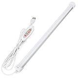 LeDengLux Dimmable LED Under Cabinet Lighting,USB,Memory Function,7W 600LM Under Counter Lighting,3 Colors in one LED Light Fixture,3000K,4000K,6000K,3M and Magnet Mounted,Aluminum,20inch,Pack 1