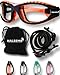 Onion Goggles Tear Free - Anti Fog - Anti Scratch - One Size Fit All - Stylish Orange Glasses for Cutting and Cooking - Onion Mask