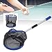Xcello Large Capacity Table Tennis Ball Pickup Storage Net Portable Ball Picker Container with Retractable Handle and Angle