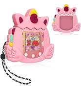 Tamagotchi Pix Protective Case & Storage Box - 2-in-1 Green Silicone Cover With Carrying Case