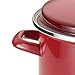 Rachael Ray Enamel on Steel Stock Pot/Stockpot with Lid, 12 Quart, Red Gradient