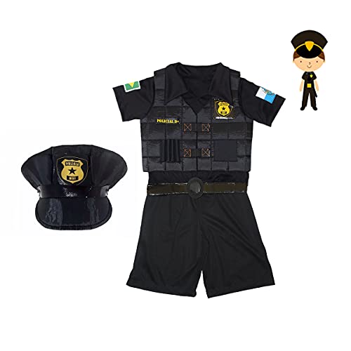 Fantasia Policial Masculino Infantil - T 4/12 (12)