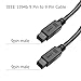 FireWire 800 Cable,Firewire IEEE 1394b 9 Pin to 9 Pin Male to Male Cable for Printer, PC, Scanner, Camcorder (6ft)