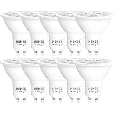 GU10 LED Bulbs, 60W Equivalent Halogen Lamp, Warm White 2700K, LED 7W 700 lumens, 45° Beam Angle, Recessed Bulbs, Track Light Bulb (Pack of 10) Cover