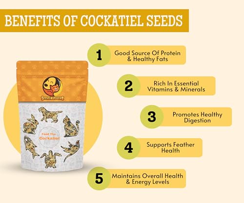Foodie-Puppies-Bird-Food-for-Cockatiels-1kg-Pouch-Natural-and-Healthy-Premium-Mix-Seeds-Kangni-Yellow-Proso-Browntop-Sunflower-Oats-Pearls-Daily-Birds-Food-Seeds-for-All-Life-Stages