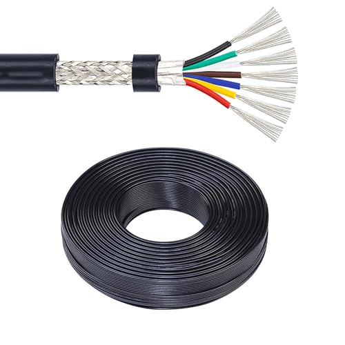 Câble blindé basse tension 26AWG 6 conducteurs isolant 300 V pour l'automatisation et l'audio