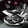 Niceminiwall Solar Car Air Freshener Aromatherapy Diffuser with Rotating Helicopter Design, Alloy Construction, Natural Essential Oils for Pleasant Fragrance, Solar Powered(Silver) #2