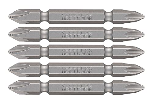 ベッセル(VESSEL) 40V対応 問題解決ビット ナメない両頭ビット +2×65 5本組 DZ5P2065