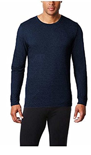 32 DEGREES Heat by Weatherproof Mens Performance Crewneck Base Layer Navy L