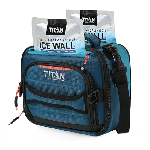 Image of Titan High Performance Fridge Cold Expandable Insulated Lunch Box - Blue