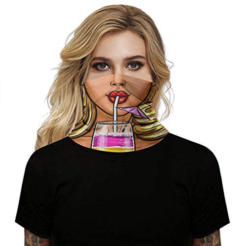 Ztgl 3 Pack Neck Gaiter, Breathable Face Cover Bandanas Balaclava Multifunctional Sports-Headbands, For Sun Uv, Cycling, Hiking #TOP4