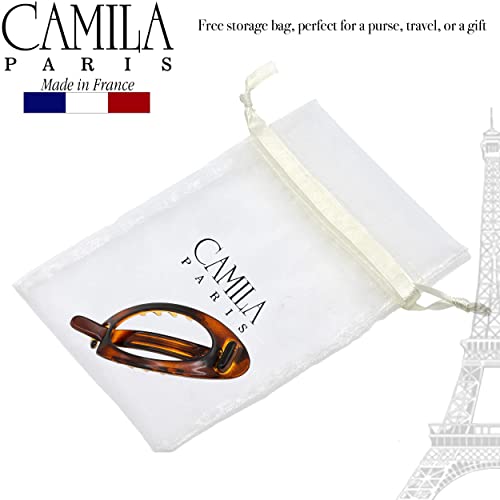 Camila Paris CP2316 French Hair Barrette Clip, Flexible Ponytail Holder No Metal Parts, Strong Hold Grip Hair Clips for Women, No Slip and Durable Styling Girls Hair Accessories, Made in France - Thumbnail 6