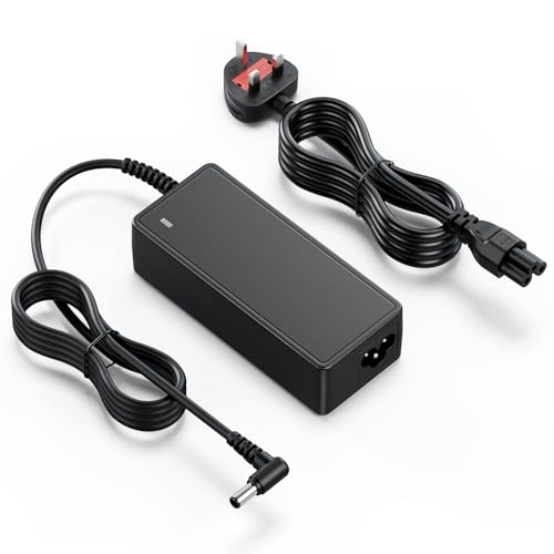 19v 4a uk power adapter charger compatible with samsung tv monitor un32j4000