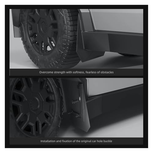 Guardabarros para Tesla Cybertruck 2024-2026: protector de rueda trasera 5