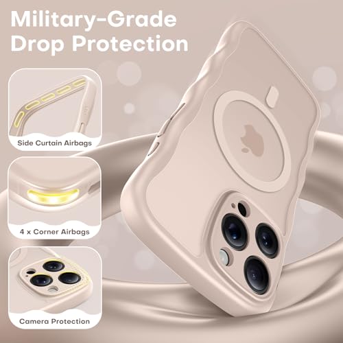Coque iPhone 16 Pro antichoc compatible MagSafe avec protection objectif total pour filles
