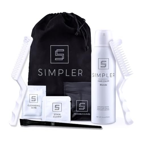 Simpler Hair Color Blond Mustache and Beard Upgraded Brush Kit