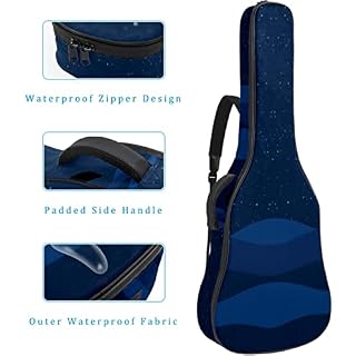 Housse de protection épaisse en éponge imperméable pour guitare acoustique, électrique, basse, guitare classique… - Les Beatles, Paul McCartney, John Lennon, RIngo Starr, George Harrison Housse de protection épaisse en éponge imperméable pour guitare acoustique, électrique, basse, guitare classique… – Image 4